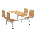 Stainless Steel Legs Wooden Buffet Table (FOH-CBC09)